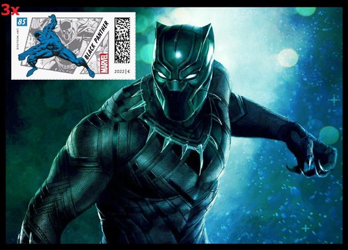 BRIEFMARKE POSTKARTE GANZSACHE MARVEL CAPTAIN IRON HULK BLACK PANTHER SUPERMAN - Bild 23 von 59