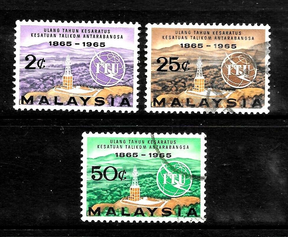 1965 ITU CENTENARY MALAYSIA USED. Cheap mail order 5 ☆ popular shopping