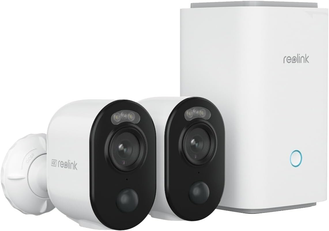REOLINK 4K Security Cameras Wireless Outdoor System 2 Camera