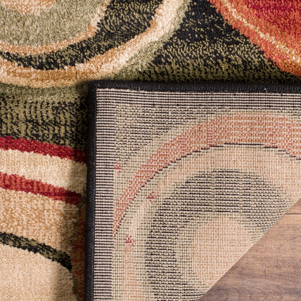 Alfombra Lyndhurst negra/multicírculo 8' 11 x 12' Foto 4 de 4