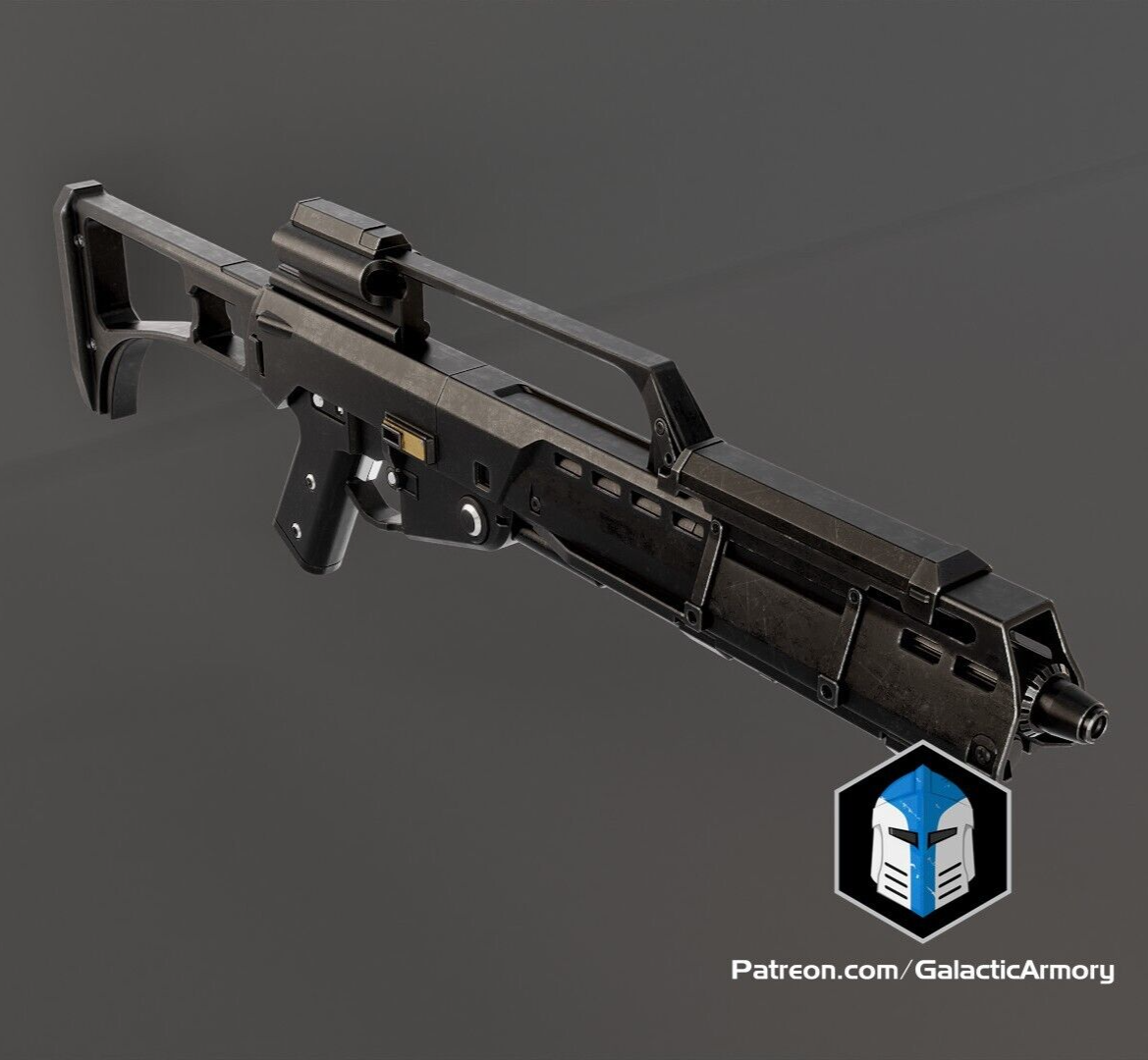 Custom 3D Printed Proton Blaster - SW Galaxies Replica Prop 1:1 (Painted)