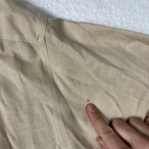Vintage Brooks Brothers Button Down Dress Shirt Cashmere Blend XL/L Herringbone - Picture 6 of 13