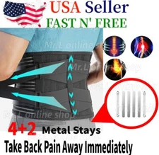 NEW Adjustable Lower Back Brace Lumbar Support Waist Belt Men Women Pain Relief