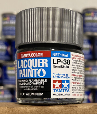 Tamiya Color enamel paint LP-38, Flat Aluminum