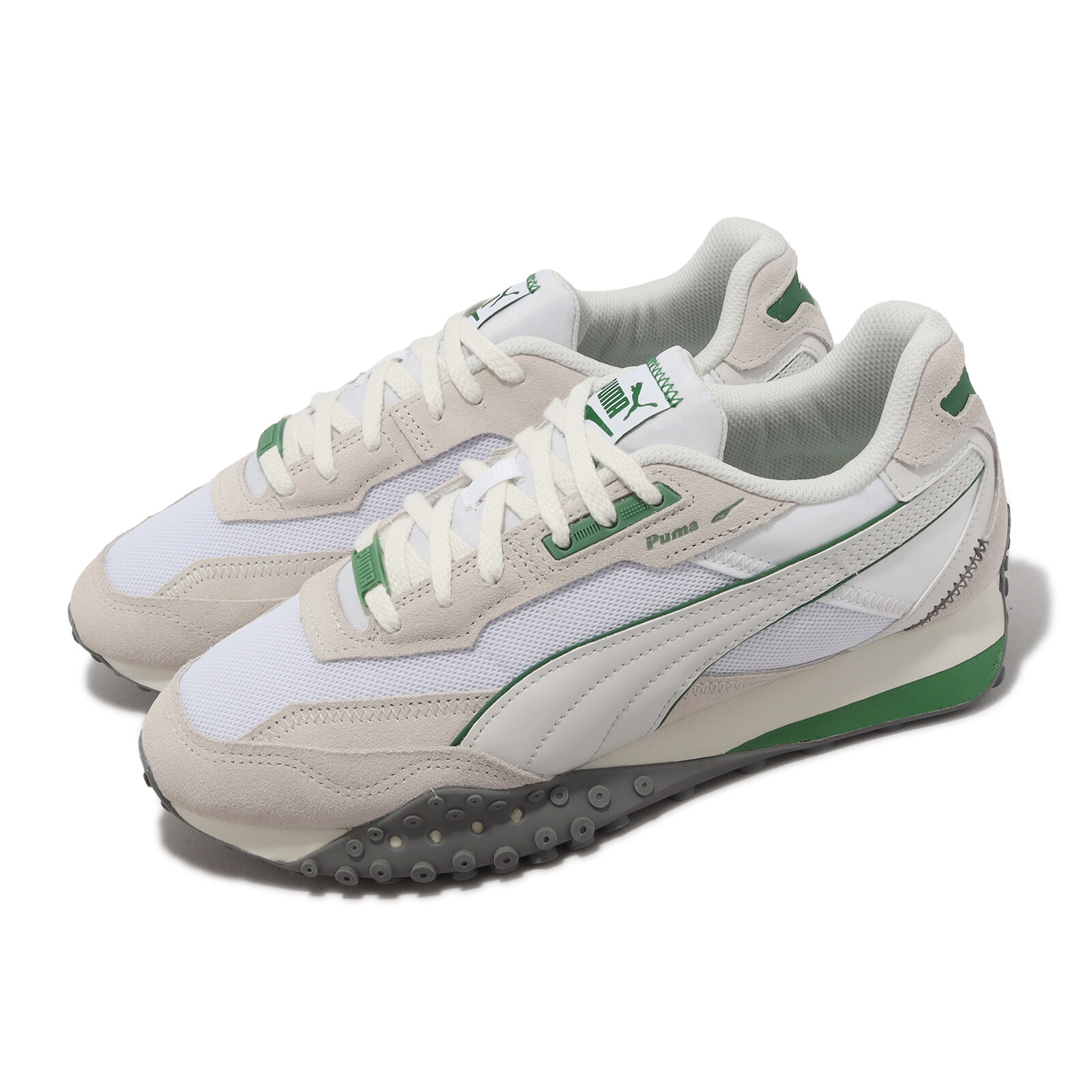 Puma Blktop Rider Pop Белый прохладный темно-серый Зеленый мужской Унисекс Повседневный 393866-01