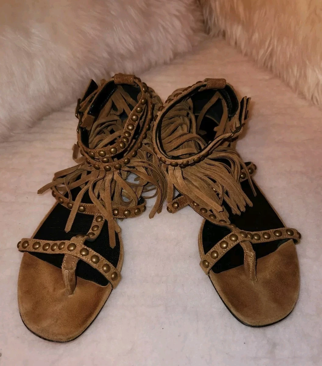 Saint Laurent Sandals Fringe for Women for sale | eBay