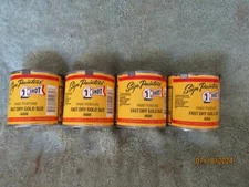 Lot of 4 New  1 Shot Paint 4008 Fast Dry Gold Size Sign & Lettering Paint 8 oz.