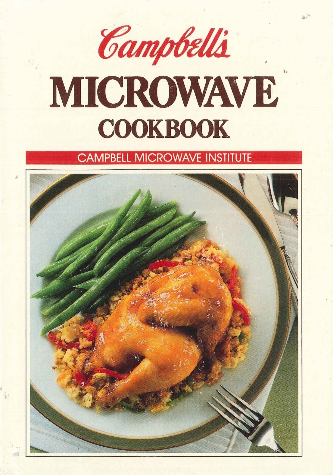 Campbell's Microwave Cookbook 1988 Cheesecake Pie Polenta Fish Stew Brand Name