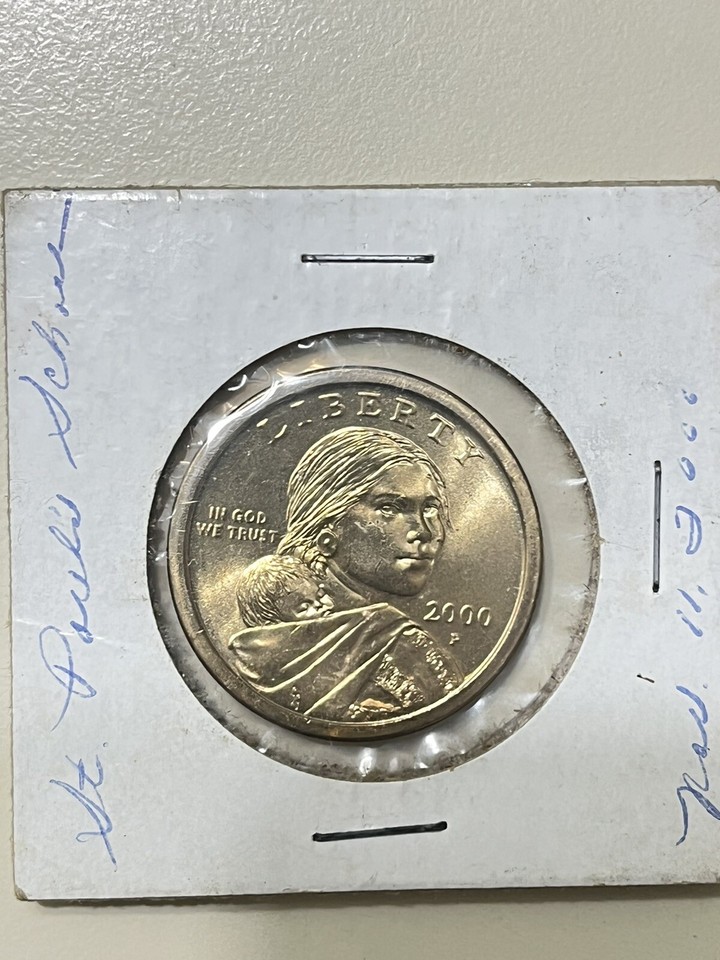 Sacagawea Dollar Coin 2000 p Packaged Mint Raised Tail Feathers | eBay
