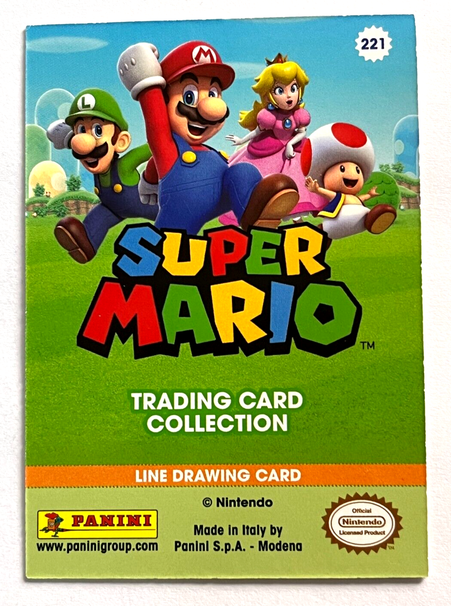 2022 SUPER MARIO TCG Panini Card #221 YOSHI Nintendo Italy Edition