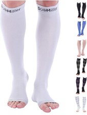 Doc Miller Open Toe Socks Compression Stocking 20-30mmHg Recovery Varicose Veins