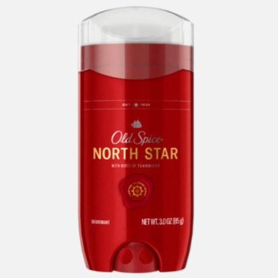 1 New Old Spice North Star With Notes Of Teakwood Aluminum Free Deodorant 3 oz