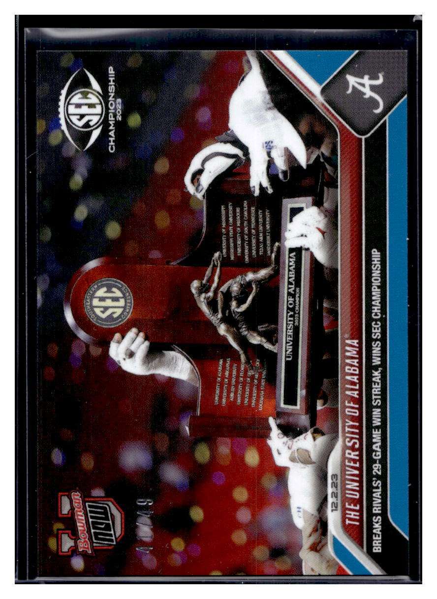 2023 Bowman U Topps Now #37 The University of Alabama Blue Parallel #d 41/49