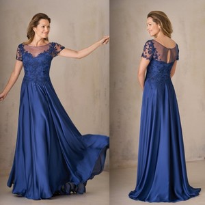 Royal Blue Chiffon Dress