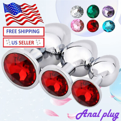 Anal Butt Plug STAINLESS STEEL /M/L Set Sex Toy For Women Men Metal Jewel Gift | eBay Anal Butt Plug STAINLESS STEEL /M/L Set Sex Toy For Women Men Metal Jewel Gift | eBay