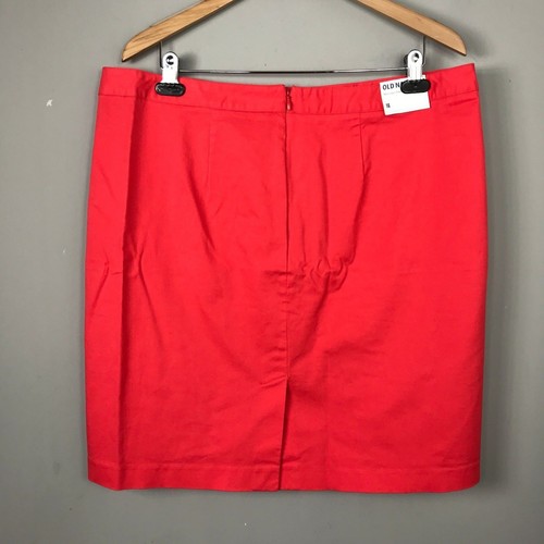 Old Navy Coral Pink Knee Length Skirt Size16 NWT NEW - Picture 4 of 6