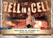 2020 Topps WWE Road to Wrestlemania #61 Randy Orton def Jeff Hardy Hell in Cell