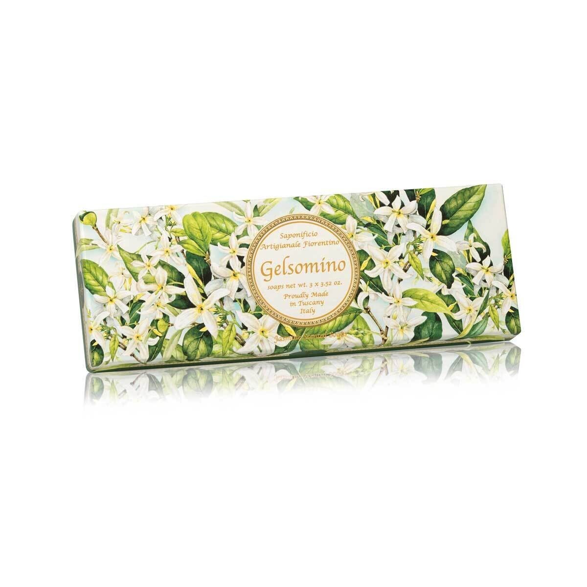 Saponificio Artigianale Fiorentino GELSOMINO Saponette Profumate 3 x 100 gr