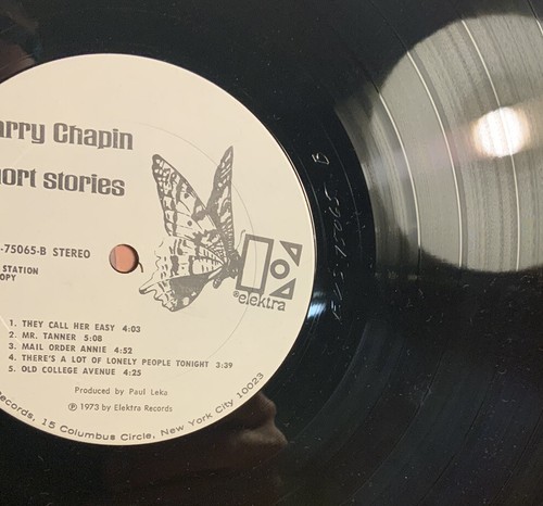 HARRY CHAPIN Short Stories White Label PROMO LP 1973 VG+ - Picture 6 of 8
