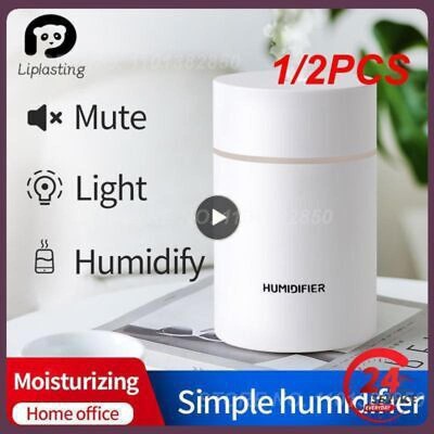 1/2PCS Car Air Humidifier 300ml USB Mute Car Office Desktop  Moisturizing Mute N