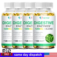 Digestive Enzymes Prebiotic & Probiotics Gas, Constipation & Bloating Relief 120