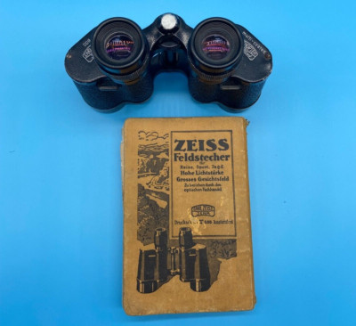 #SE3263# DDR Carl Zeiss Jena FERNGLAs 8x30W Jenoptem multicoated mit Buch lesen!