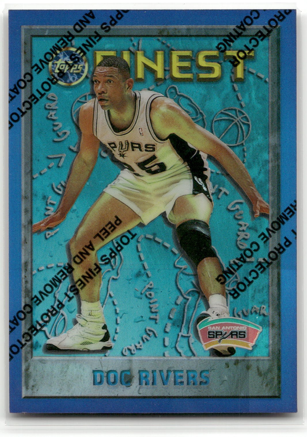 Doc Rivers 1995-96 Finest Refractors #212 San Antonio Spurs