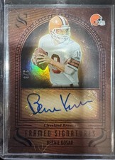 Bernie Kosar Auto /3 2025 Panini Silhouette Framed Signatures Browns SSP RARE