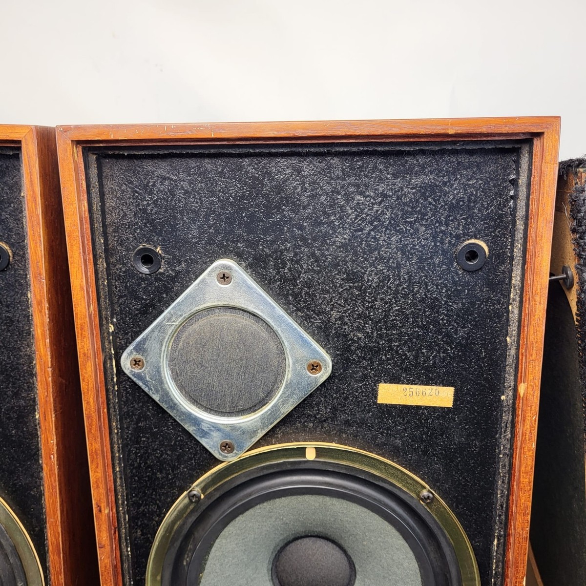 Vintage Wharfedale Linton 2 Bookshelf Speakers 1970s Faulty