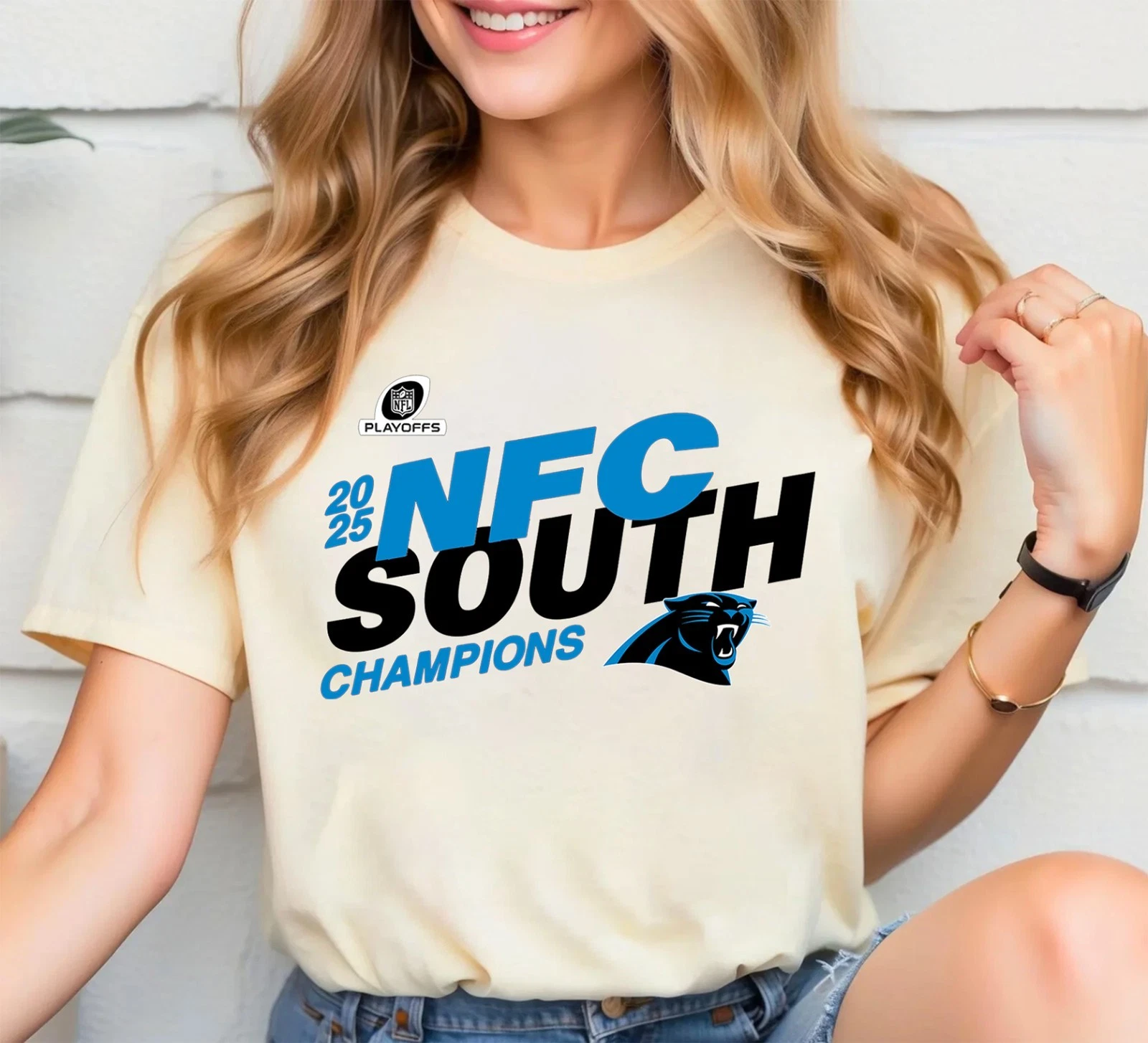 NFC South Division Champions Carolina Panthers T-Shirt