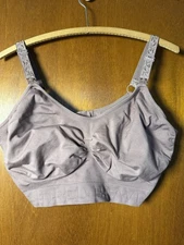 Kindred Bravely Hands Free Pumping Nursing Postpartum Bra Pink 1X Super Busty
