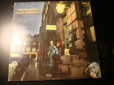 DAVID BOWIE THE RISE AND FALL OF ZIGGY STARDUST LP RECORD TAN