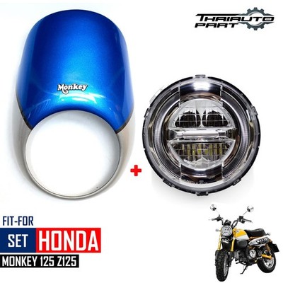Windshield Headlight Fairing  Front Cover Blue Honda Z 125 Monkey 5 Speeds 21-24