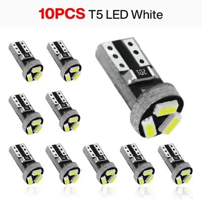 10stk T5 LED White SMD Instrument Panel Dash Light Bulb 74 17 37 70 2721