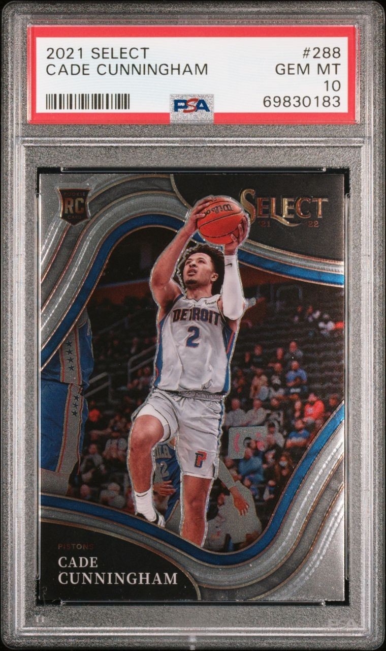 2021-22 Panini Select - Courtside Cade Cunningham #288 (RC) PSA 10