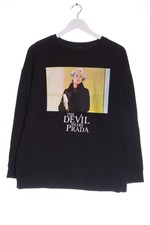 ZARA Felpa Donna Tuta da ginnastica Taglia IT 40 nero stile casual