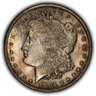1904-O $1 Morgan Silver Dollar - Colorful Toning - BU - SKU-D6838