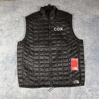 The North Face Men's ThermoBall Trekker Vest NWT Black Size XL Cox Logo