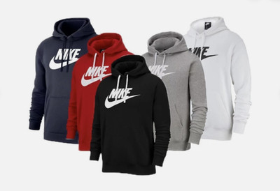 Mens Nike Gym Athletic Club Hoodie Hooded Sweatshirt Pullover New