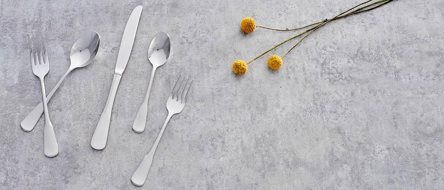 Oneida Colonial Boston Everyday Flatware Salad Forks 0.55 lb Metallic 4 pcs New