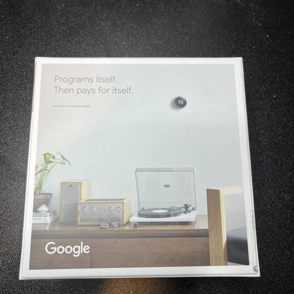 Google Nest 3rd Gen Smart Learning Thermostat - Stainless Steel (T3007ES) - Image 3 of 4