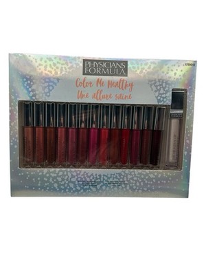 Physicians Formula Color Me Healthy Holiday Liquid Lipstick 14 Pc Set . NIB