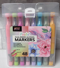 Artist Pastel Dual Ended Alcohol Markers 48 pcs