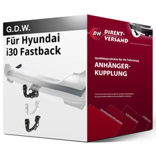 Anhängerkupplung abnehmbar für Hyundai i30 Fastback 09.2018-jetzt neu top