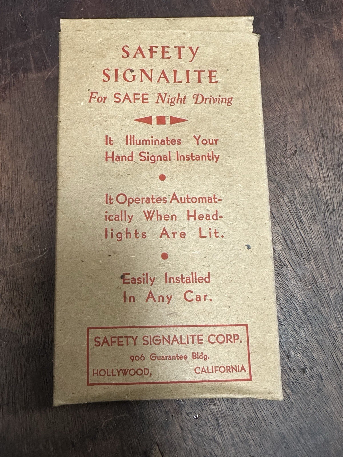 NOS 1940’s Safety Signalite Chevy Accessories Bomb Lowrider Kustom Lead Sled