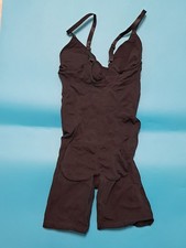 SHAPERX MID THIGH BODYSUIT SIZE L/XL -BLACK NEW OPEN BOX