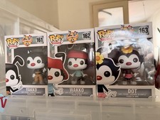 Rare vaulted Funko POP Animaniacs Yakko 161 Wakko 162 Dot 163 bundle 