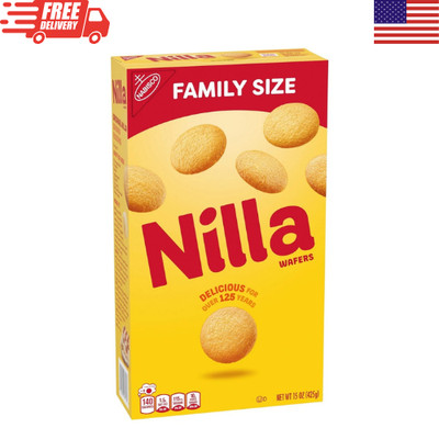 NILLA Wafers Vanilla Cookies Family Size 15 oz Snack Cookies