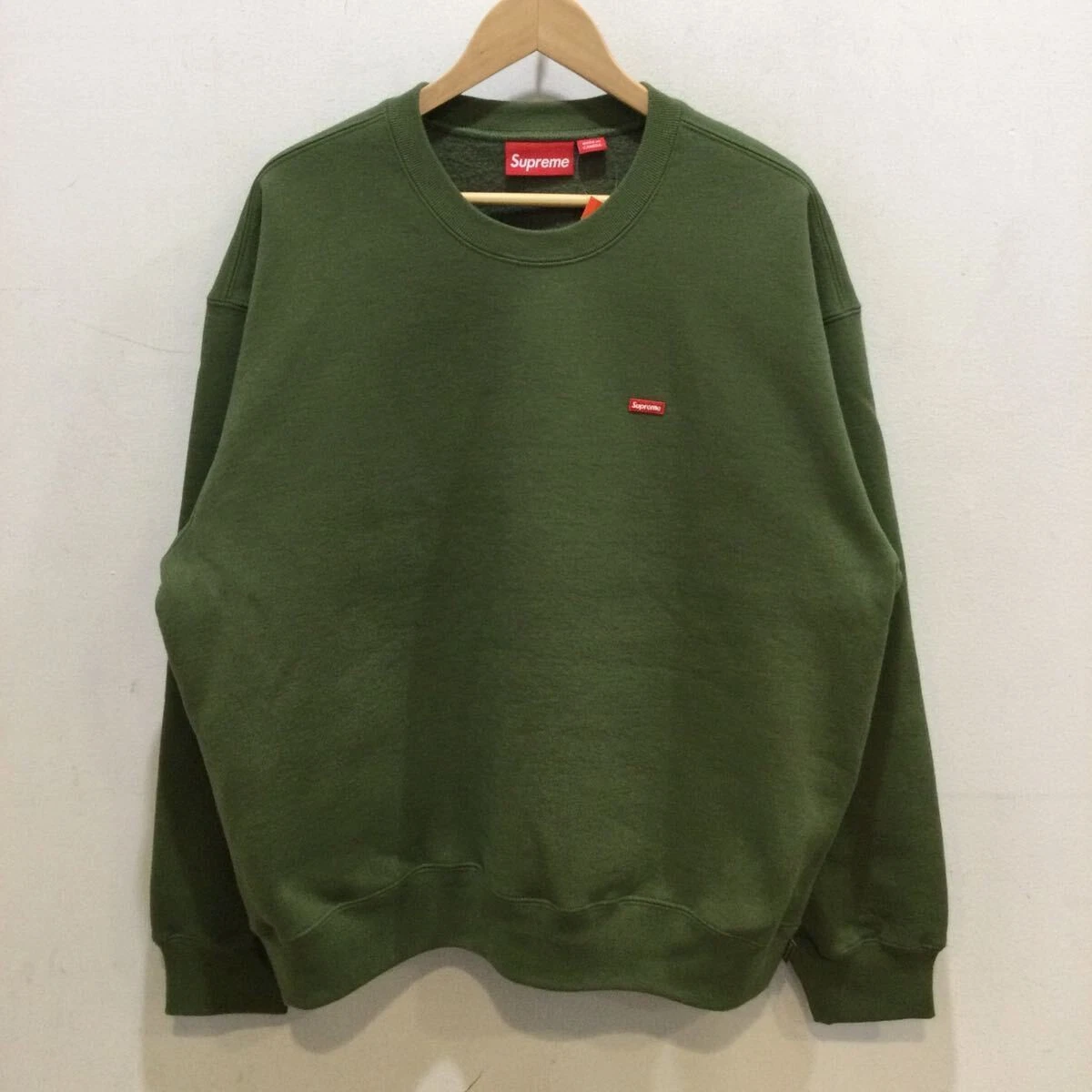 Sweat col rond Supreme 24aw PETITE BOÎTE COL ROND petite boîte logo olive kaki
