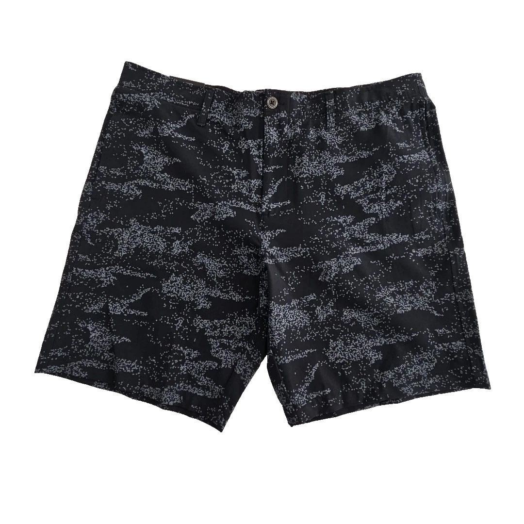 Under Armour Golf Shorts Men's 40 UA Printed Black Gray Stretch 10" Inseam NWT